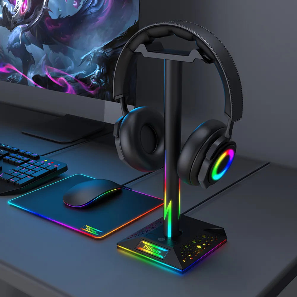 RGB headset stand