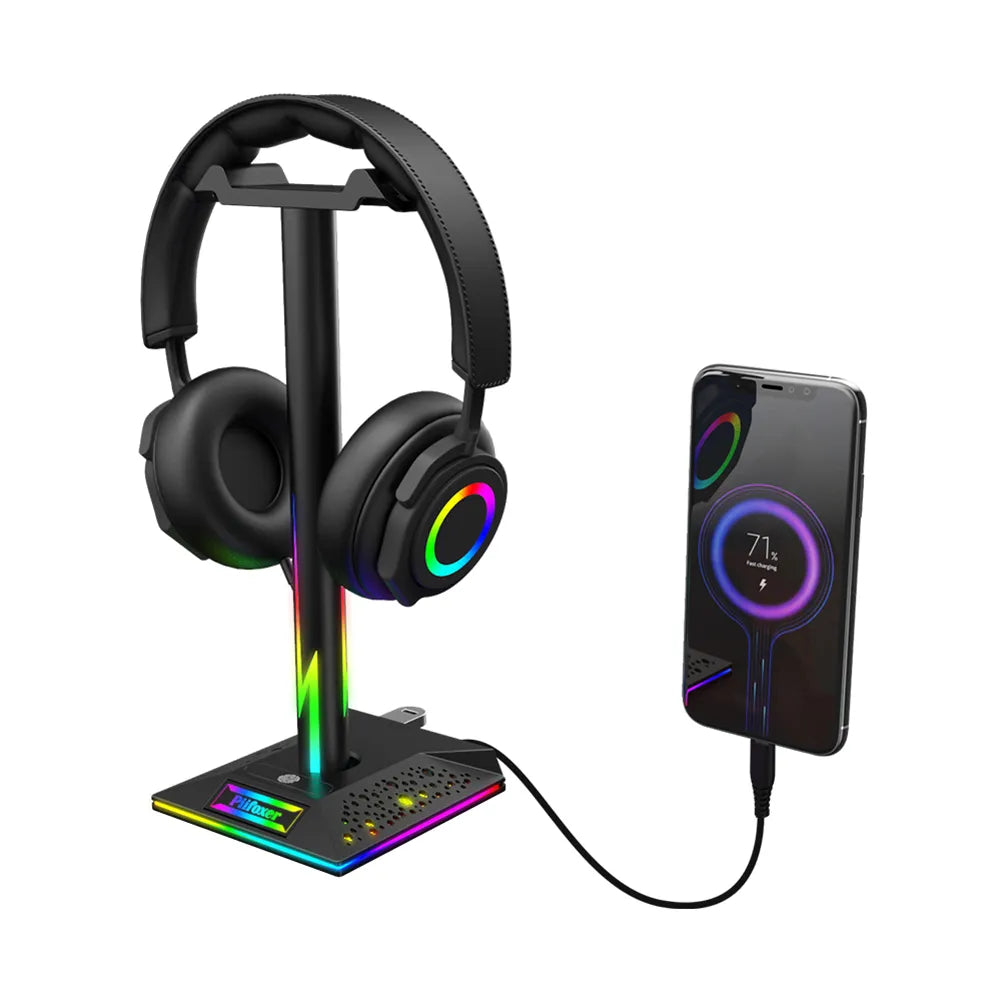 RGB headset stand