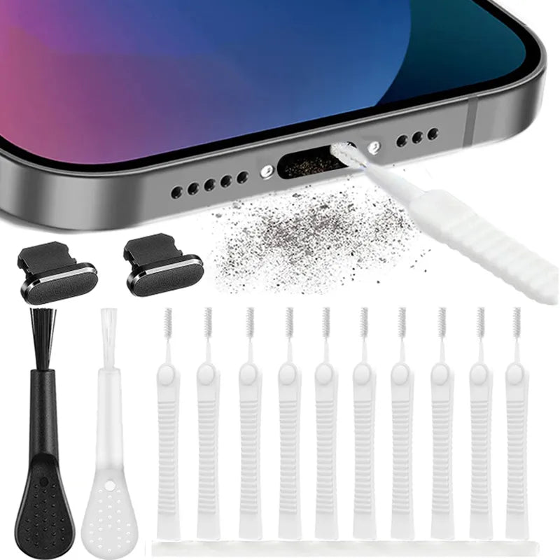 Charging Port Dust Plug and cleaner brush