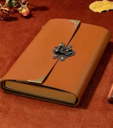 Vintage leather notebook