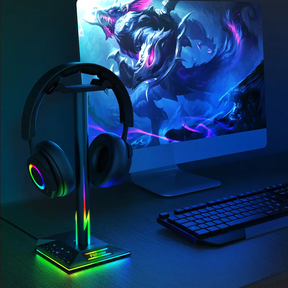 RGB headset stand